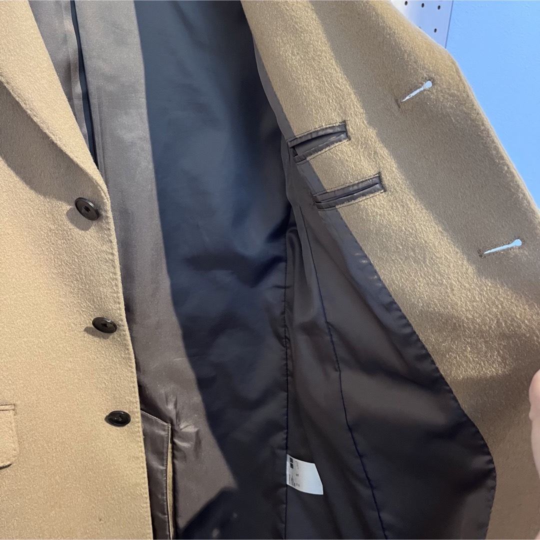 UNIQLO(ユニクロ)の【即完品（人気カラー）】カシミヤ混　UNIQLOのチェスターコート メンズのジャケット/アウター(チェスターコート)の商品写真