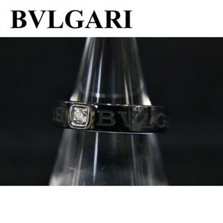 ブルガリ(BVLGARI)のBVLGARI☆ダブルロゴリング/ダイヤモンド/K18/黒(リング(指輪))