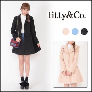 ティティアンドコー(titty&co)のtitty&Co. シングルフレアコート(ロングコート)