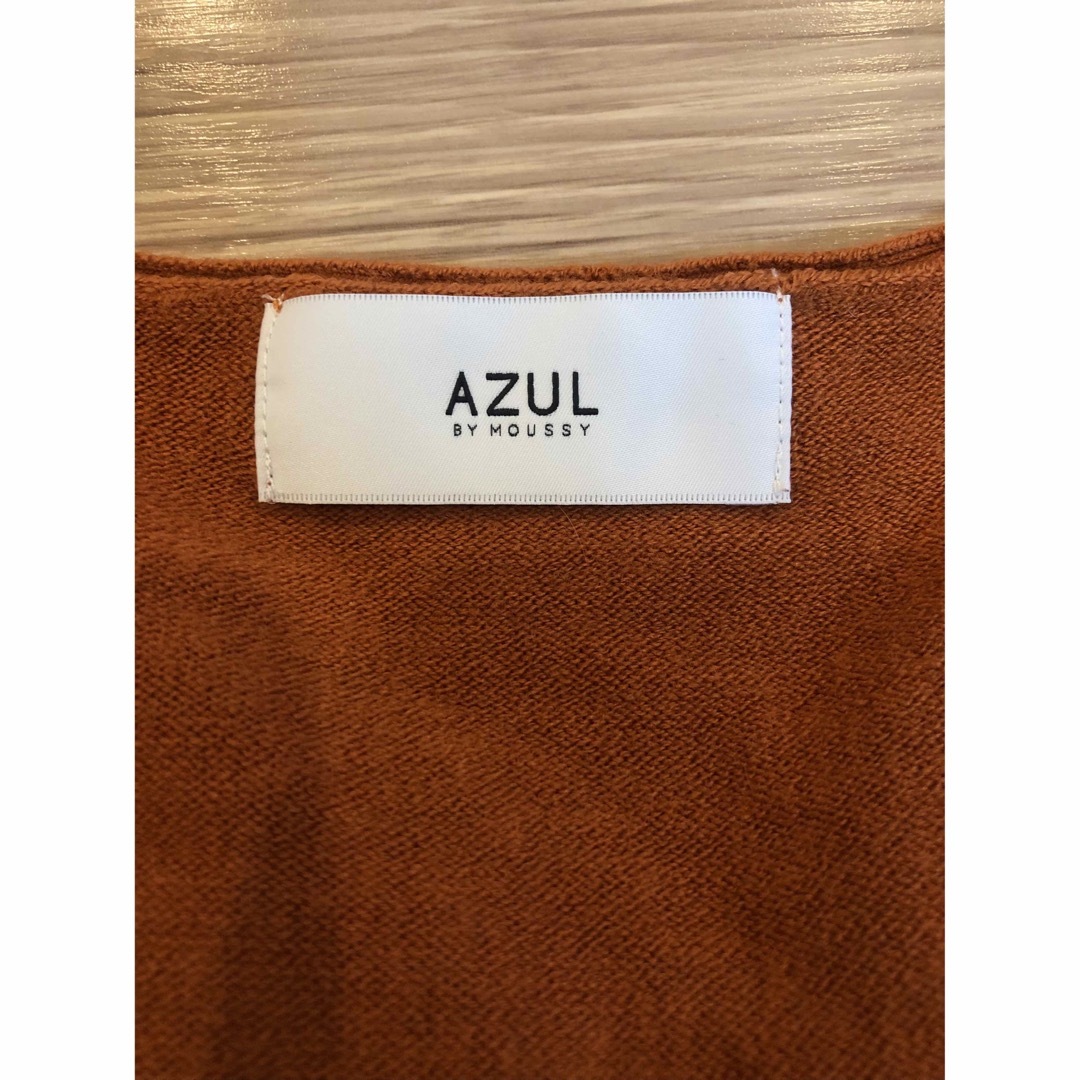 AZUL by moussy(アズールバイマウジー)のAZUL ニット　レンガ色　M レディースのトップス(ニット/セーター)の商品写真