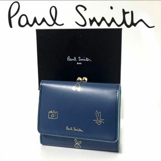 ポールスミス(Paul Smith)のPaul Smith ポールスミス  ミックスドゥードゥル　口金付き三つ折り財布(財布)