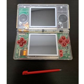 ニンテンドーDS(ニンテンドーDS)のdslite　クリア×レッド(携帯用ゲーム機本体)