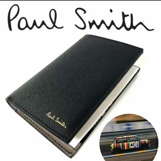 ポールスミス(Paul Smith)の新品 Paul Smith ポールスミス 二つ折り ミニ札財布 黒 イタリア製(折り財布)