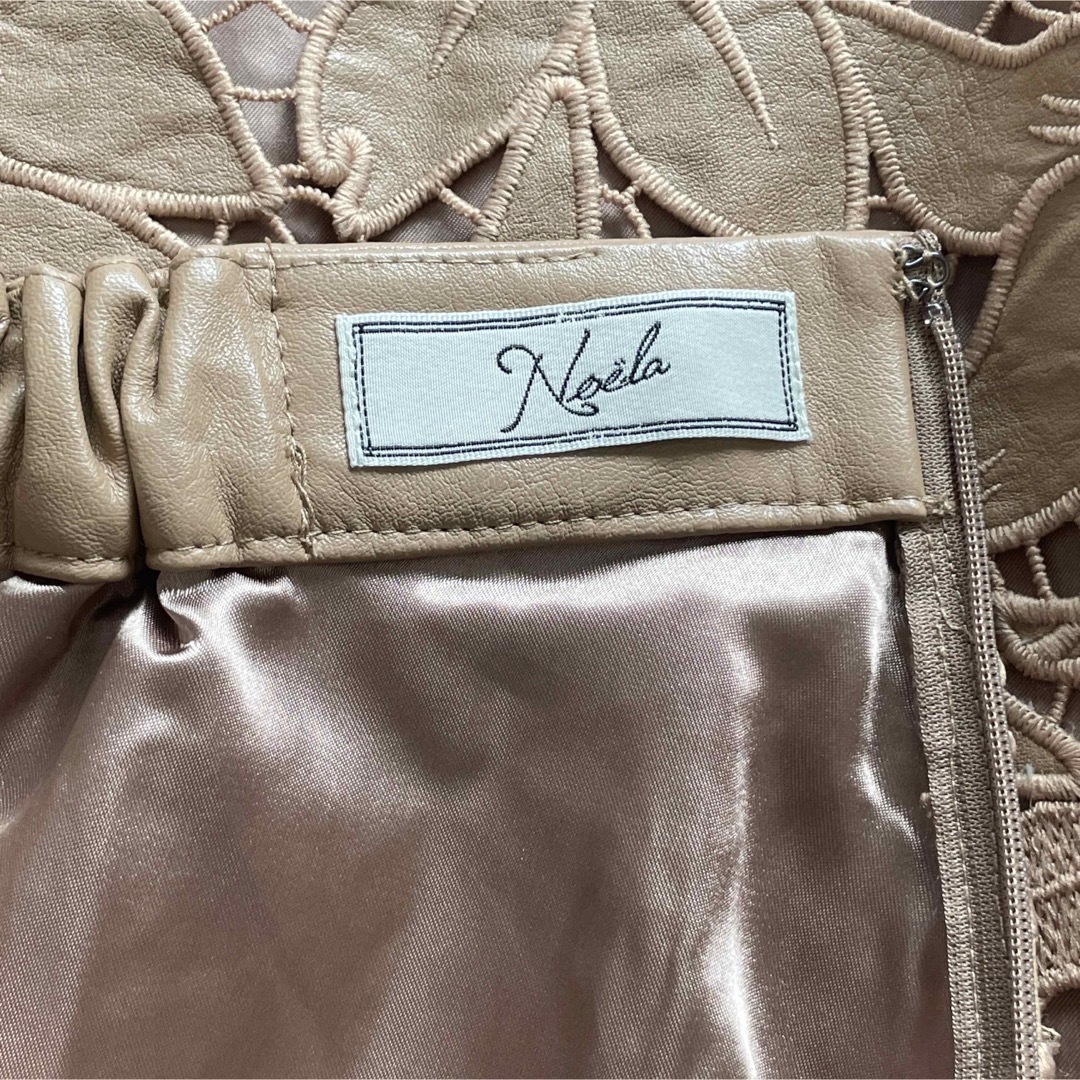 Noela(ノエラ)のNoela♡ノエラ　レザーレーススカート　Sサイズ　フレア　Aライン レディースのスカート(ロングスカート)の商品写真