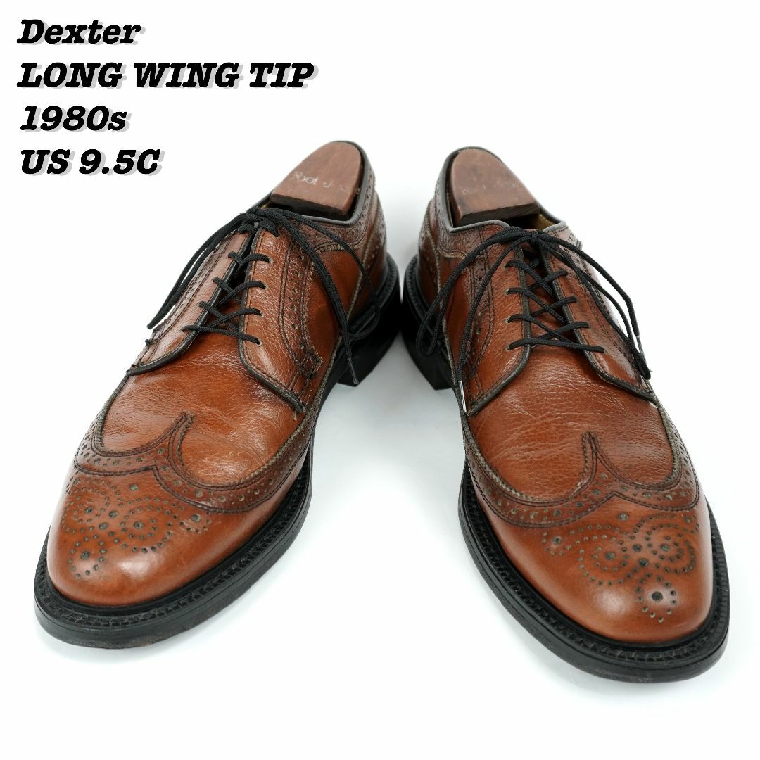 メンズDexter Long Wing Tip Shoes 1980s US8.5E