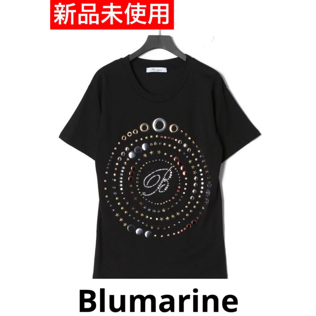 Blumarine(ブルマリン)の新品未使用　ブルマリン　Tシャツ　スタッズ　y2k 40 ロック　トップス　黒 レディースのトップス(Tシャツ(半袖/袖なし))の商品写真