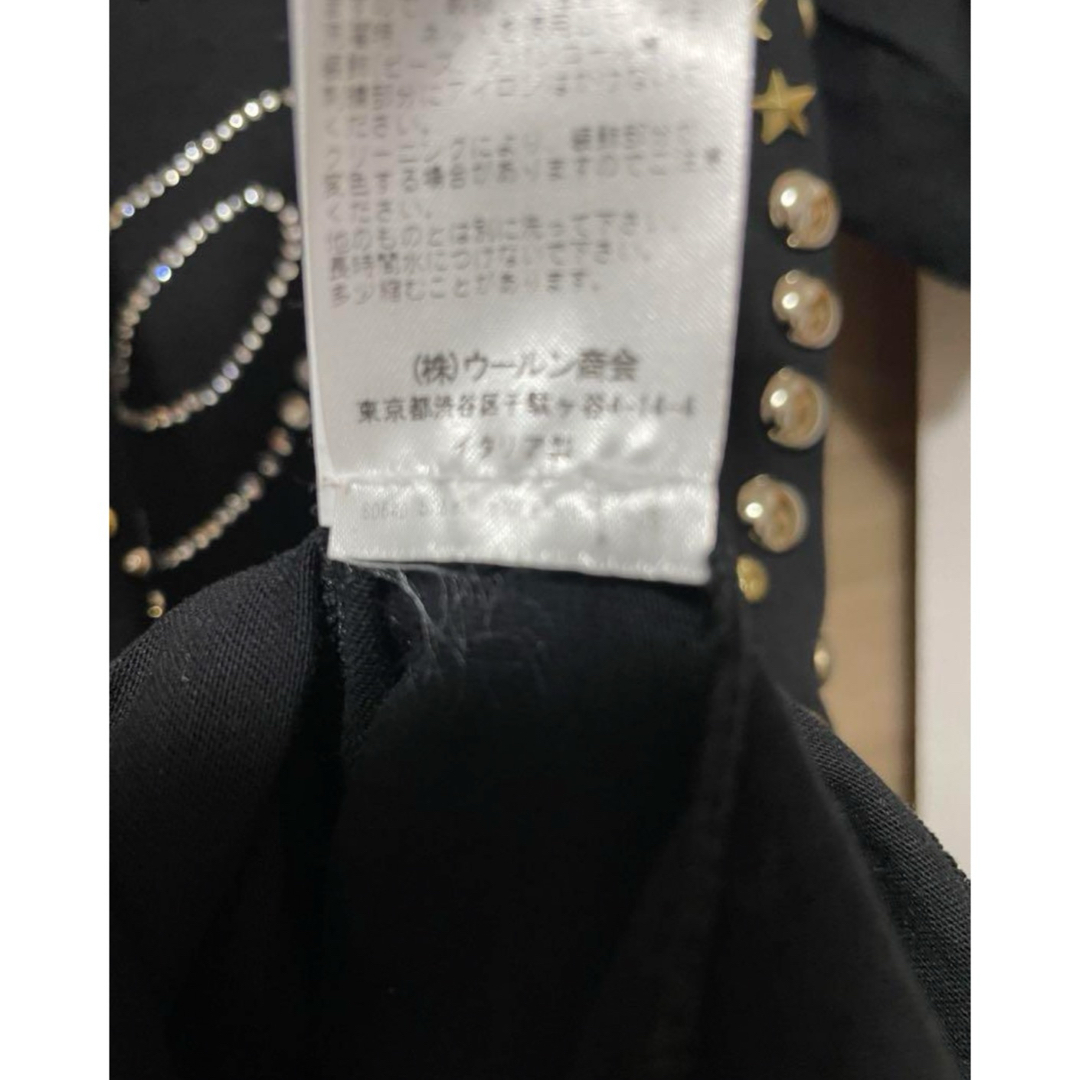 Blumarine(ブルマリン)の新品未使用　ブルマリン　Tシャツ　スタッズ　y2k 40 ロック　トップス　黒 レディースのトップス(Tシャツ(半袖/袖なし))の商品写真