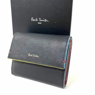 ポールスミス(Paul Smith)の✨Paul Smith✨ポールスミス✨三つ折り財布✨ブラック✨エンボスレザー✨(財布)