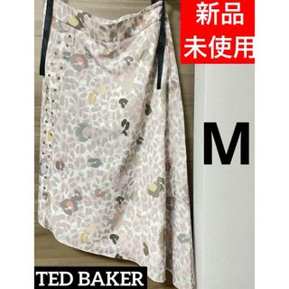 テッドベイカー(TED BAKER)の新品未使用　テッドベイカー　レオパード　膝丈　スカート　アニマル　パステル　M(ひざ丈スカート)