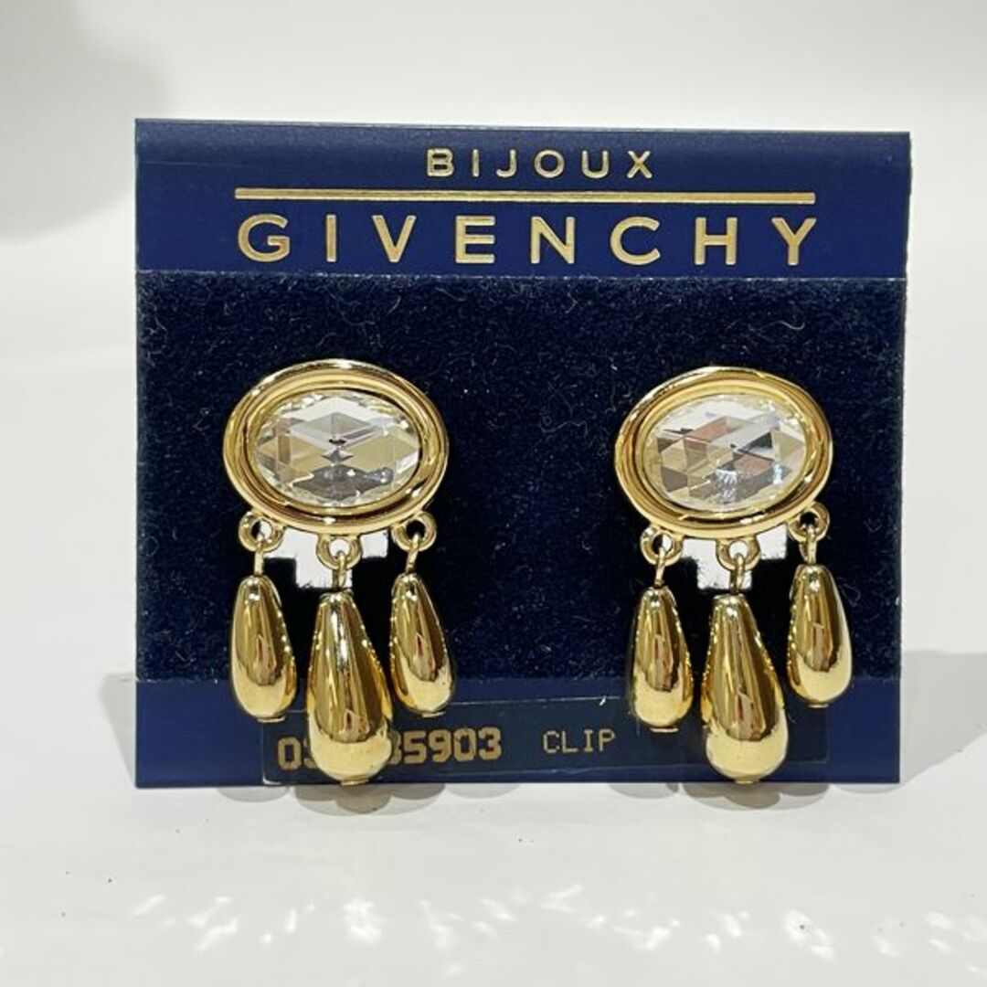 GIVENCHY(ジバンシィ)のGIVENCHY カラーストーン スイング ドロップ ヴィンテージ イヤリング GP レディースのアクセサリー(イヤリング)の商品写真