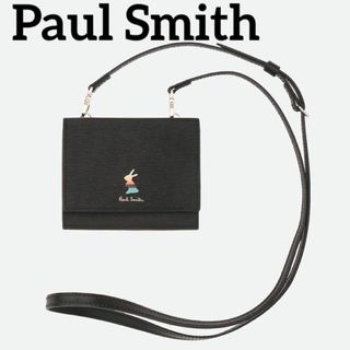 ポールスミス(Paul Smith)の✨Paul Smith✨ポール・スミス✨マーケトリーバニー✨ネックウォレット✨黒(財布)