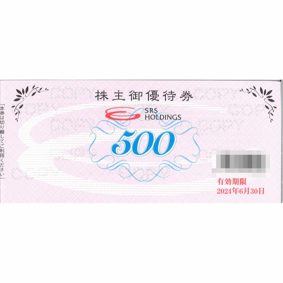 SRSホールディングス 株主優待券 1冊【1万2千円分】 期限:23.12.31 SRSホールディングス 株主優待券 1冊【1万2千円分】 期限:23.12.31