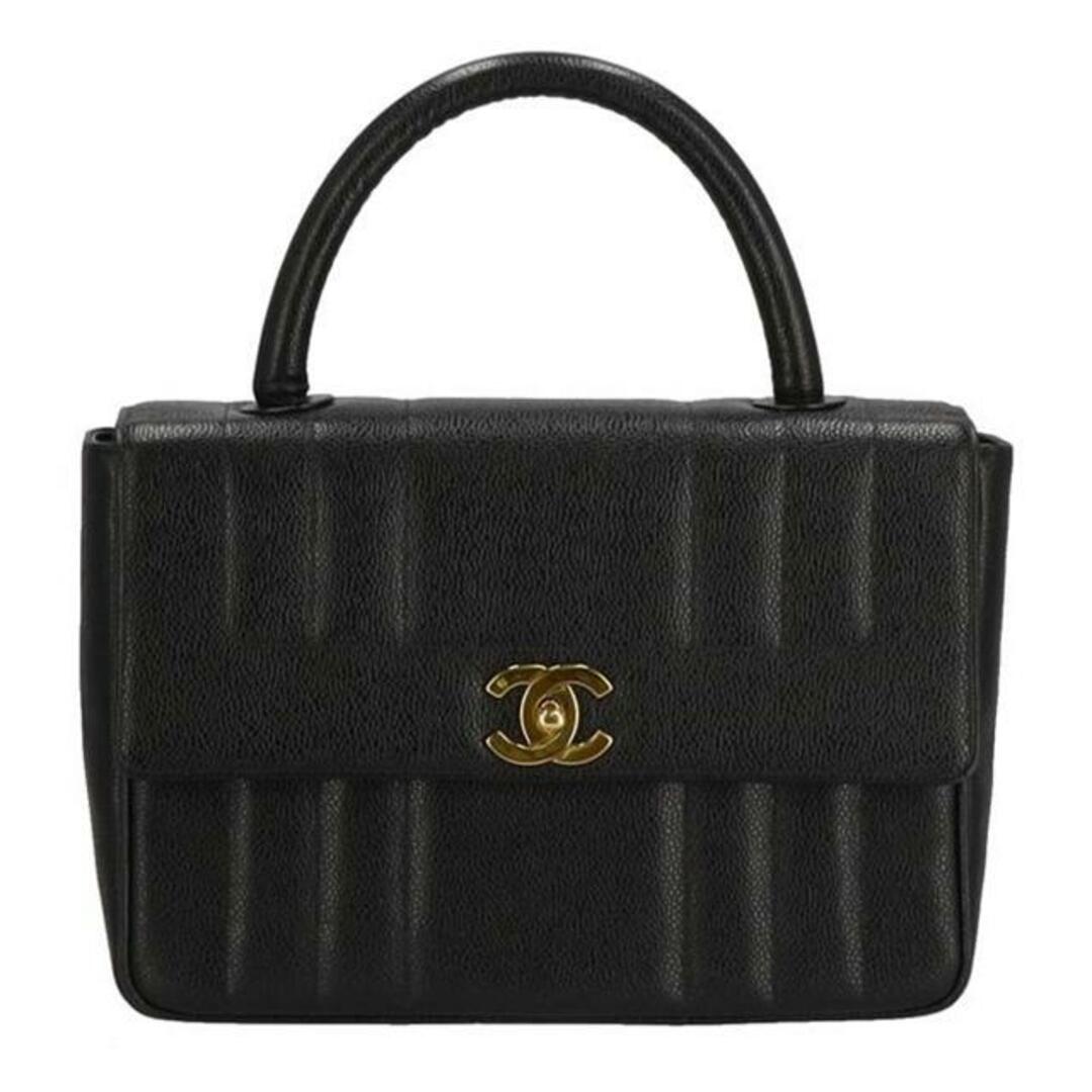 <br>CHANEL シャネル/マドモアゼル ココマーク キャビアスキン ハンドバッグ/ブラック/460****/シャネル/Bランク/01レディース