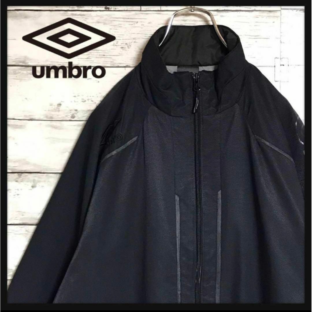 UMBRO(アンブロ)の【美品】アンブロ　刺繍ロゴ入りナイロンジャケット　ビッグサイズ　　A830R メンズのジャケット/アウター(ナイロンジャケット)の商品写真