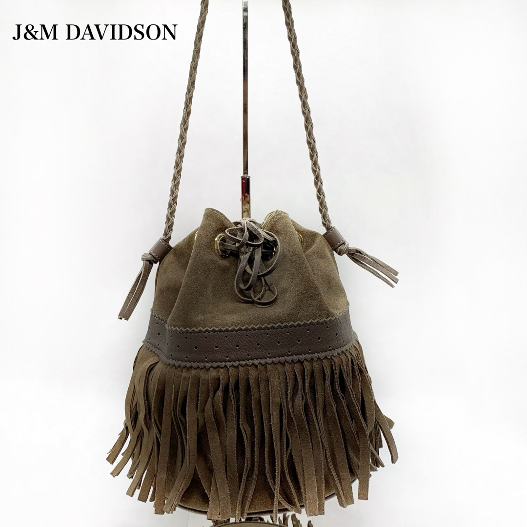 J&M DAVIDSON(ジェイアンドエムデヴィッドソン)の美品✨J&M DAVIDSON  カーニバル　ハンドバッグ　ショルダー　スエード レディースのバッグ(ハンドバッグ)の商品写真