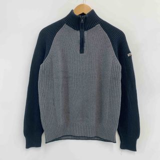 ノーティカ NAUTICA コットンニットハーフジップセーター メンズXL /eaa363851ネイビー系紺色柄