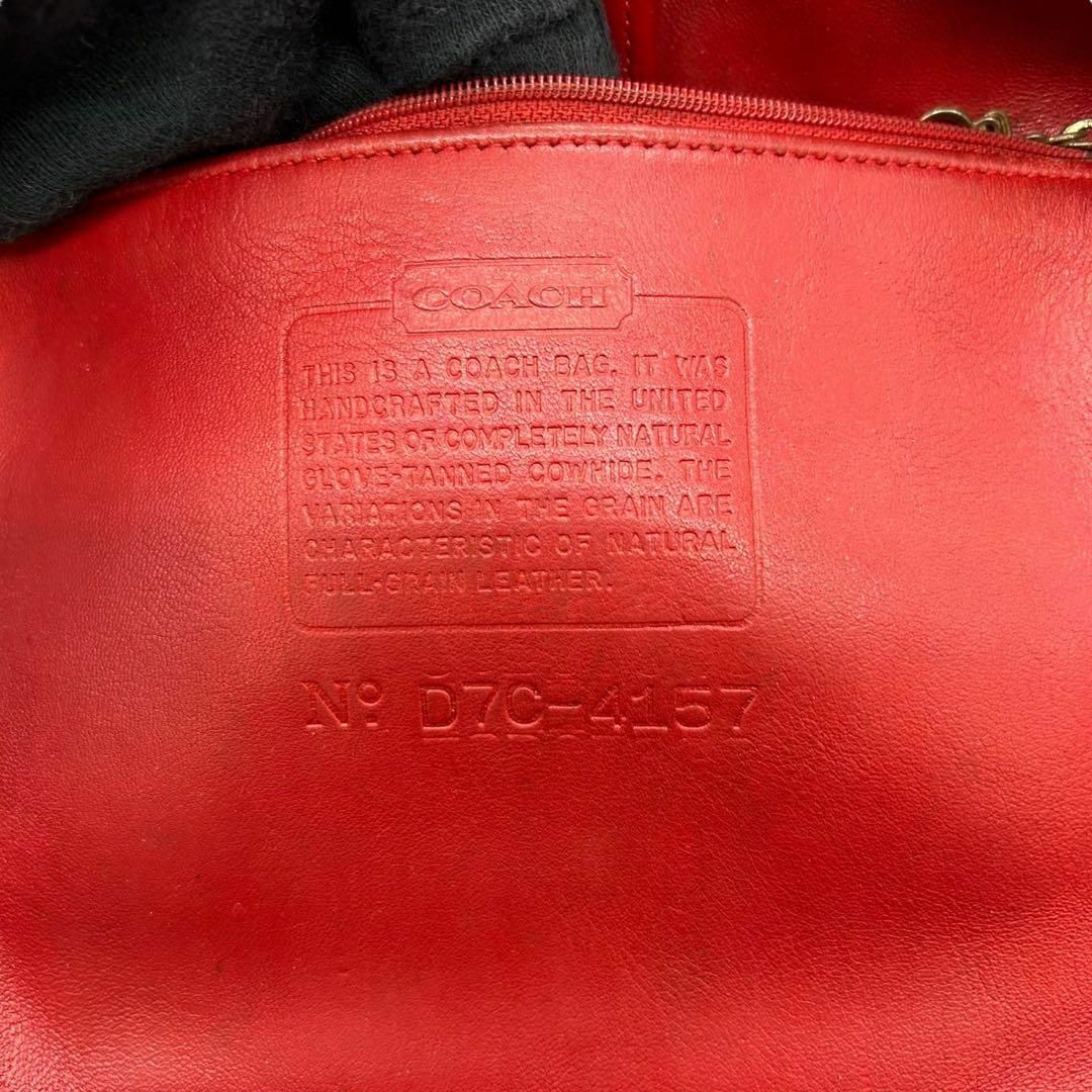 COACH オールドコーチ　トートバッグ　ショルダー　4157　オールレザーブランドリンク