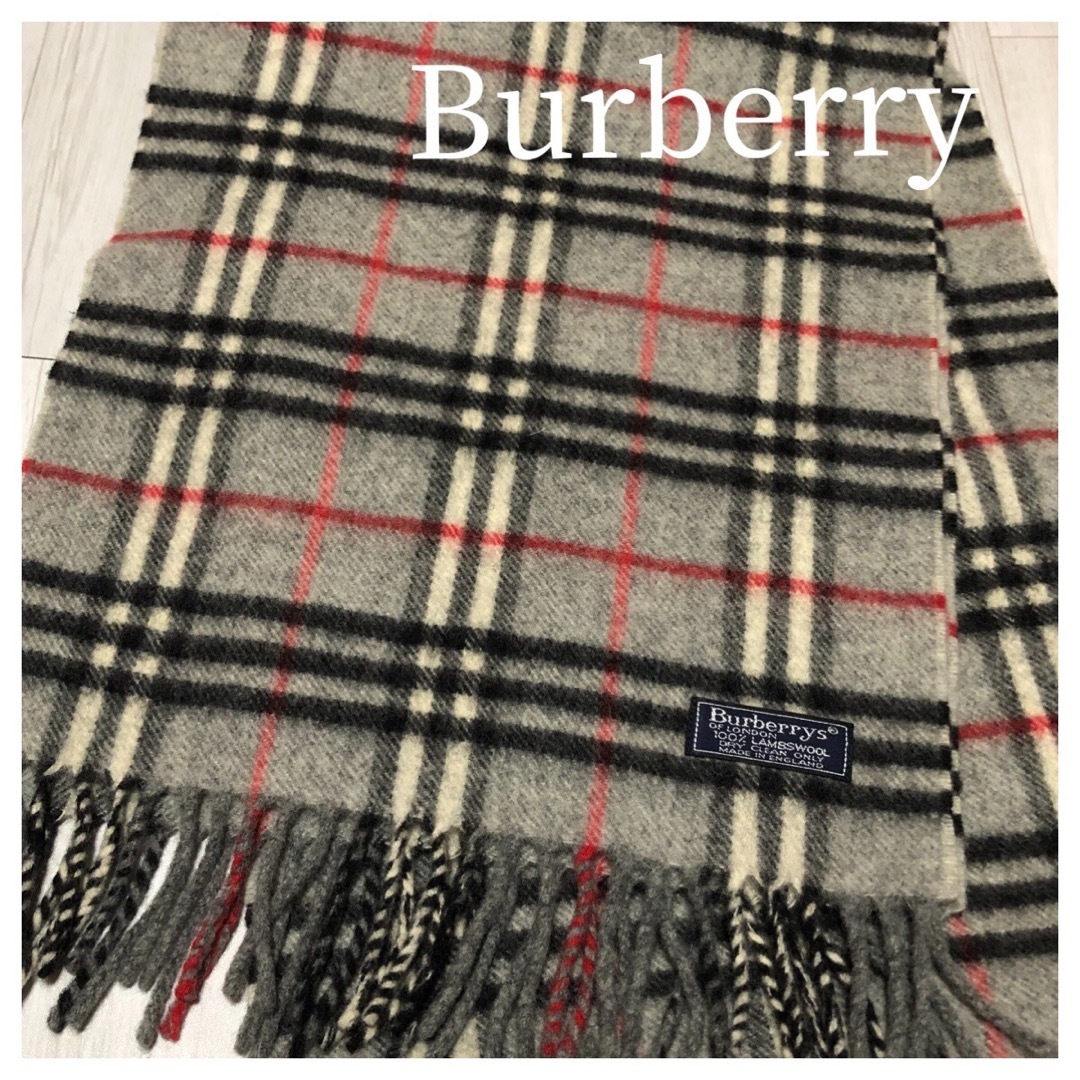 BURBERRY(バーバリー)のバーバリー　Burberry  ノバチェック　ヴィンテージ　グレー レディースのファッション小物(マフラー/ショール)の商品写真