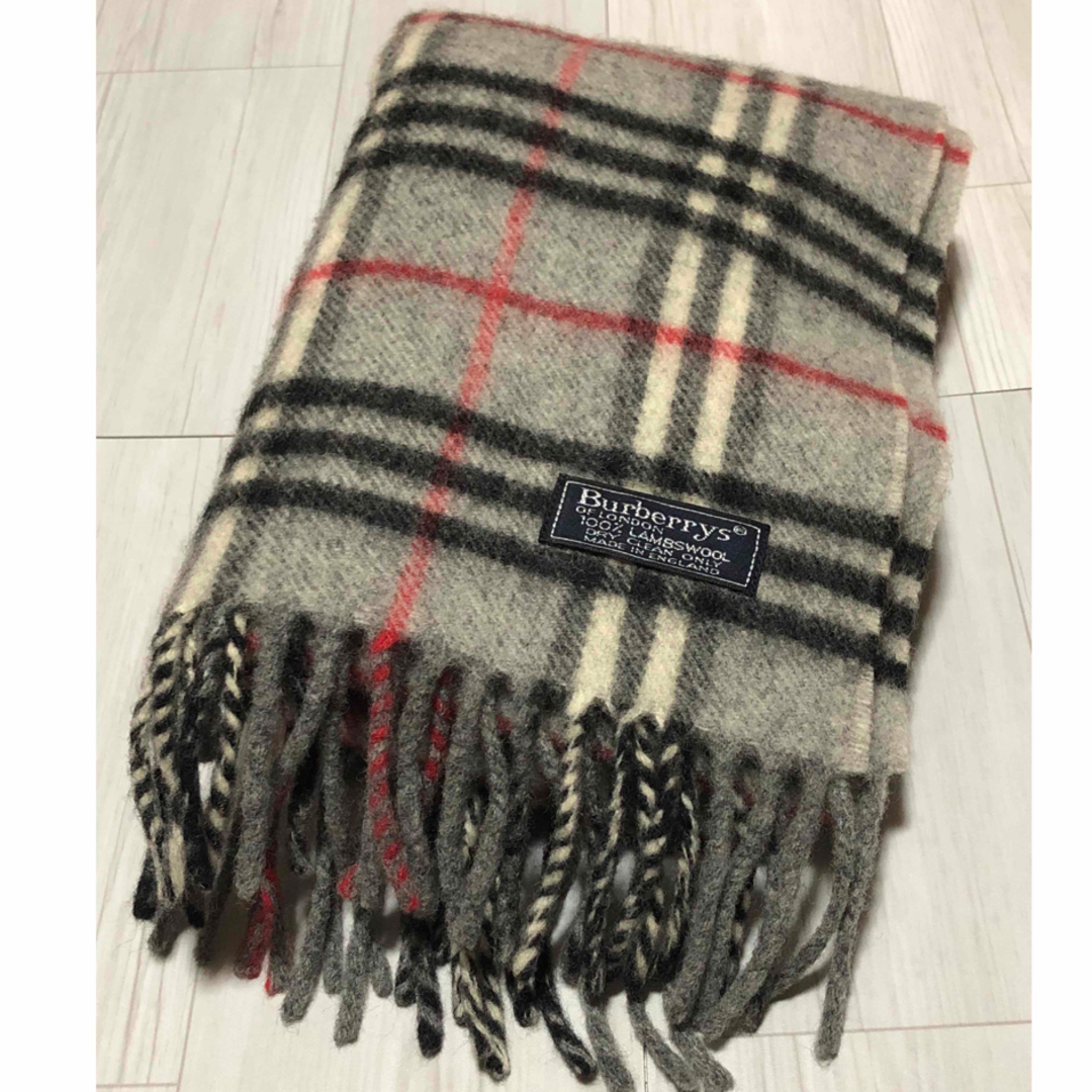 BURBERRY(バーバリー)のバーバリー　Burberry  ノバチェック　ヴィンテージ　グレー レディースのファッション小物(マフラー/ショール)の商品写真