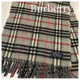 バーバリー(BURBERRY)のバーバリー　Burberry  ノバチェック　ヴィンテージ　グレー(マフラー/ショール)