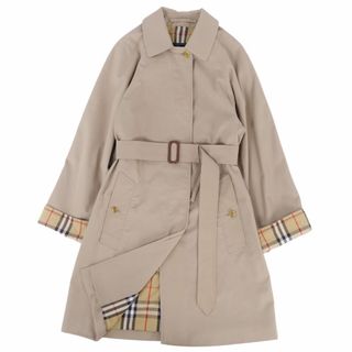 バーバリー(BURBERRY)の極美品 Vintage バーバリー Burberrys コート ステンカラーコート バルマカーンコート ベルト付き 英国製 アウター レディース 4(S相当) ベージュ(その他)