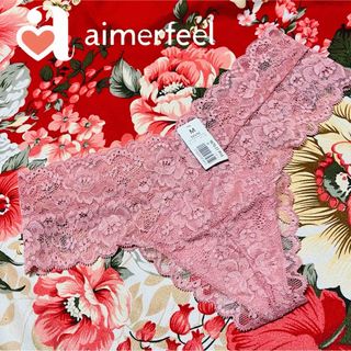 エメフィール(aimer feel)のaimerfeel★サテンリボン付レースTバックショーツ★パンツ下着Gストリング(ショーツ)