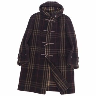 バーバリー(BURBERRY)の美品 バーバリー ロンドン BURBERRY LONDON コート ダッフルコート チェック ウール アウター メンズ L ブラウン(その他)