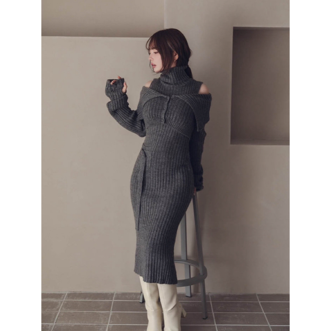 Darich(ダーリッチ)のANDMARY Cameo knit set cardigan レディースのワンピース(ロングワンピース/マキシワンピース)の商品写真