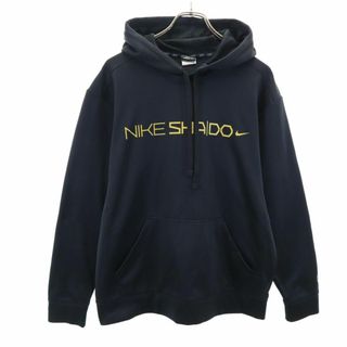 ナイキ(NIKE)のナイキ トレーニング 長袖 ジャージ パーカー L ブラック NIKE 裏起毛 メンズ 古着 【240123】(トレーニング用品)