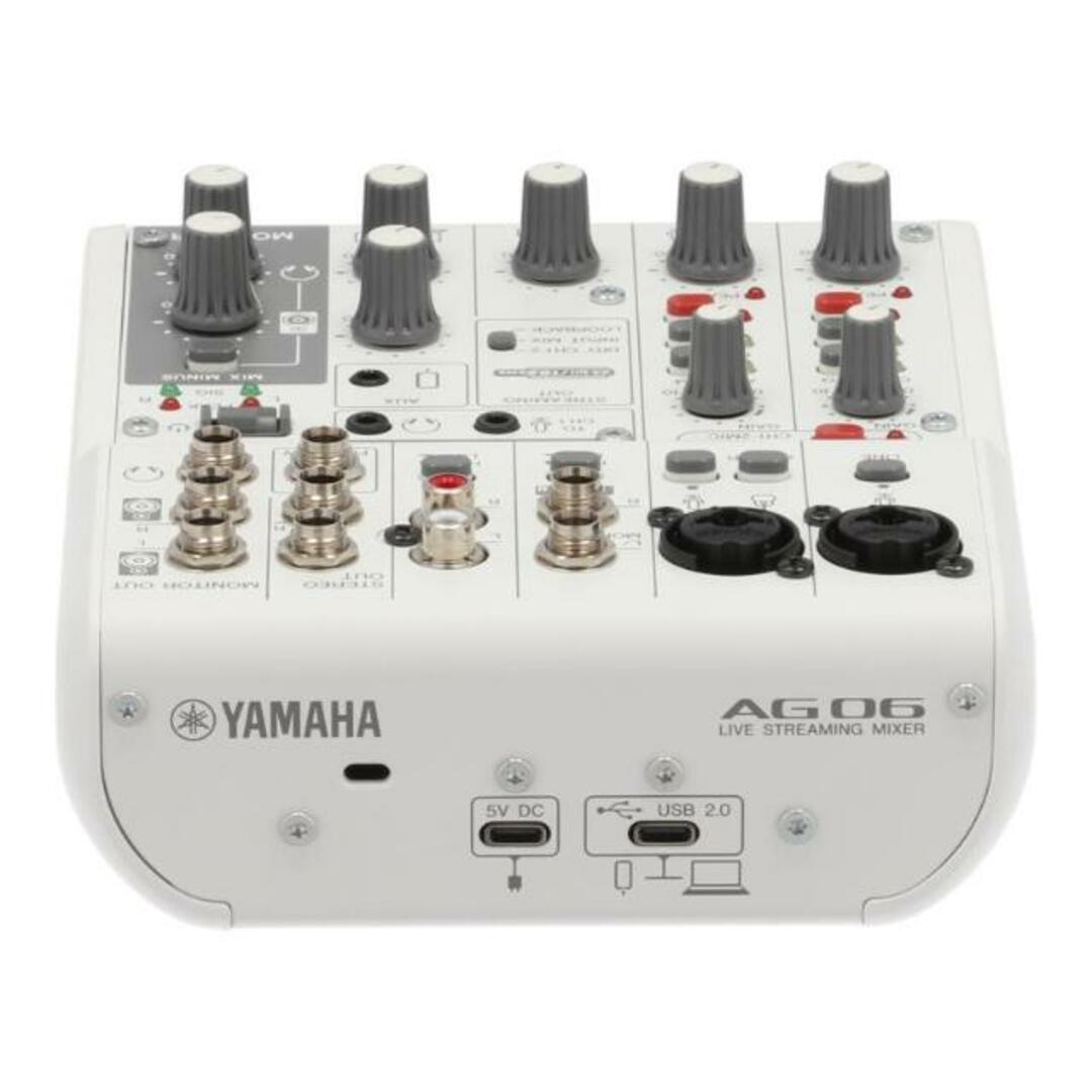 <br>YAMAHA ヤマハ/ミキサー/AG06MK2/21YGCJ01241/エフェクター/Aランク/75【中古】 楽器のレコーディング/PA機器(ミキサー)の商品写真