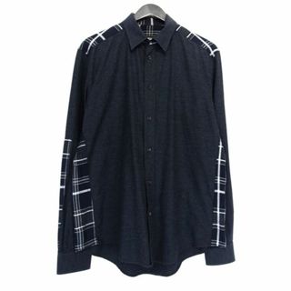 LOUIS VUITTON ルイヴィトン 23SS 総柄長袖シャツ ネイビー RM231Q TB0 HOS54W