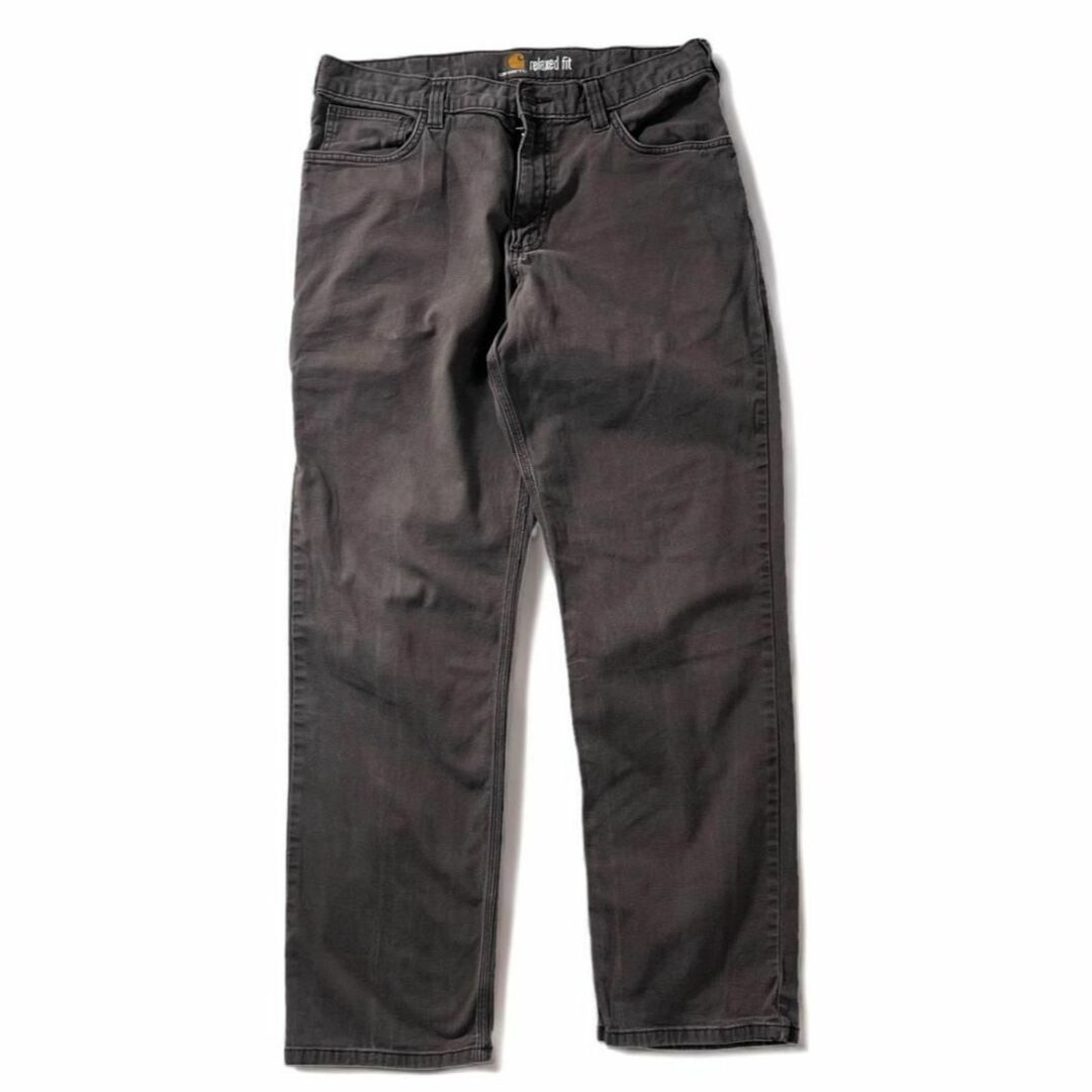 carhartt リラックスフィット キャンバス ワークパンツ 古着 w34 | フリマアプリ ラクマ