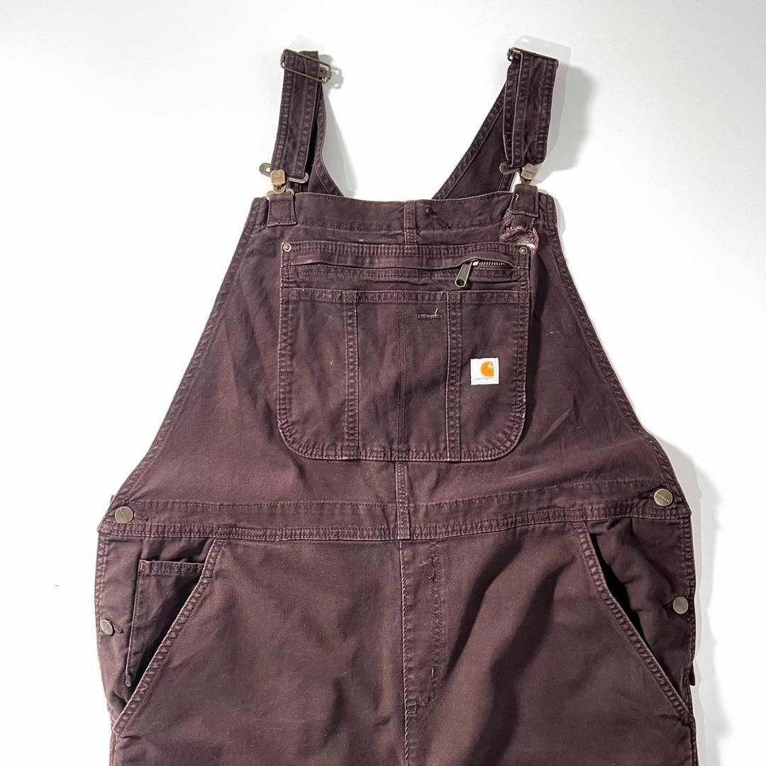 大特価 carhartt - carhartt ダブルフェイス オーバーオール ダーク パンツ