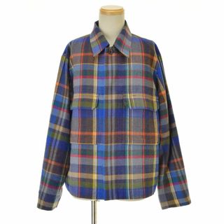 ランバンコレクション(LANVIN COLLECTION)の【LANVINCOLLECTION】PLAIDFLANNELSHIRT ブルゾン(その他)