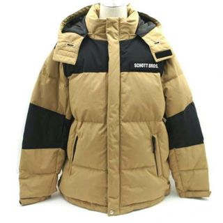 <br>Schott ショット/クラシックツートーンダウンジャケット/カーキベージュ/3122069/L/メンズアウター/ABランク/78【中古】(ダッフルコート)