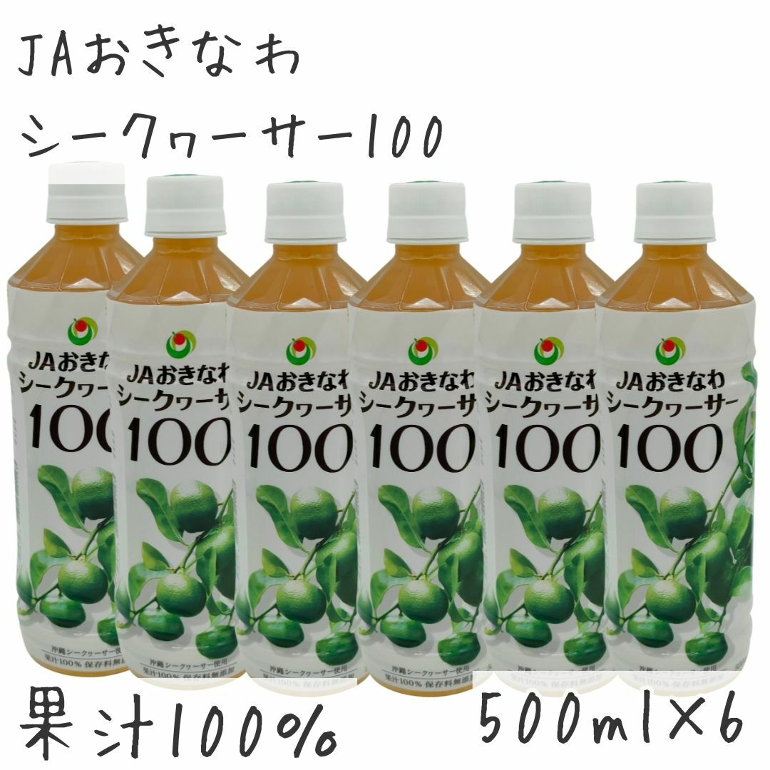 🍊JAおきなわシークヮーサー100 500ml×6 シークワサー シークワーサ 食品/飲料/酒の飲料(ソフトドリンク)の商品写真