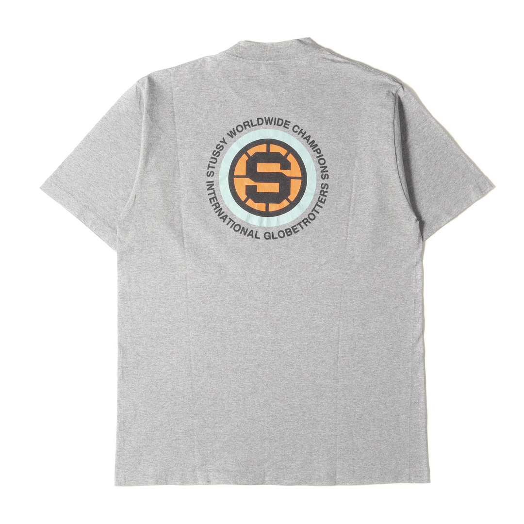 STUSSY(ステューシー)のSTUSSY ステューシー Tシャツ サイズ:L 90s OLD STUSSY 白タグ グラフィック クルーネック 半袖 Tシャツ USA製 ヘザーグレー 90年代 アーカイブ トップス カットソー【メンズ】【中古】 メンズのトップス(Tシャツ/カットソー(半袖/袖なし))の商品写真