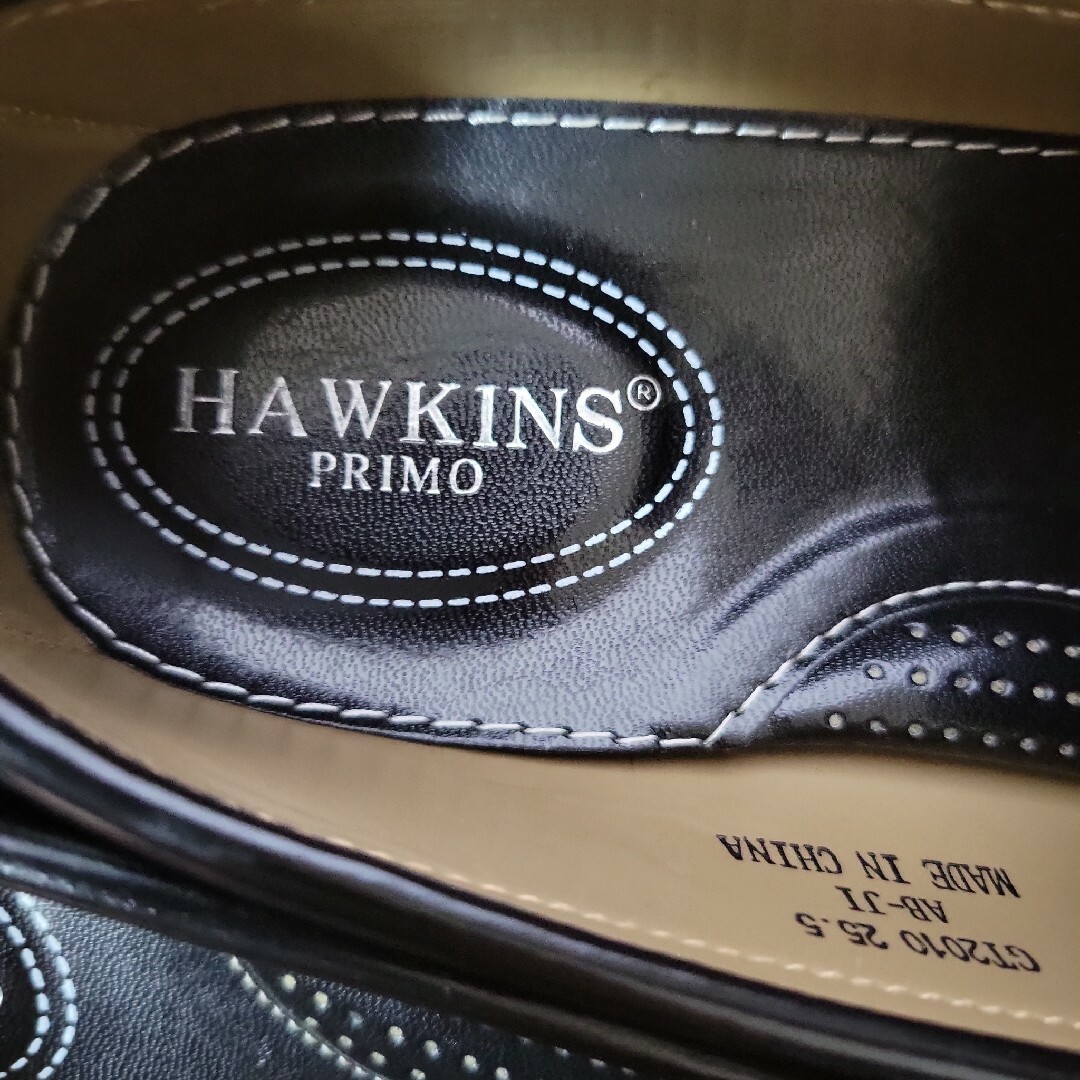 HAWKINS(ホーキンス)のホーキンス　ローファー　ブラック　25.5 メンズ　レディース レディースの靴/シューズ(ローファー/革靴)の商品写真