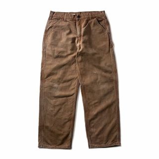 約98cm股下Carhartt カーハート B11 ペインター パンツ ワーク ダック地 ワンポイントロゴ グレー (メンズ 38×30)   O4791