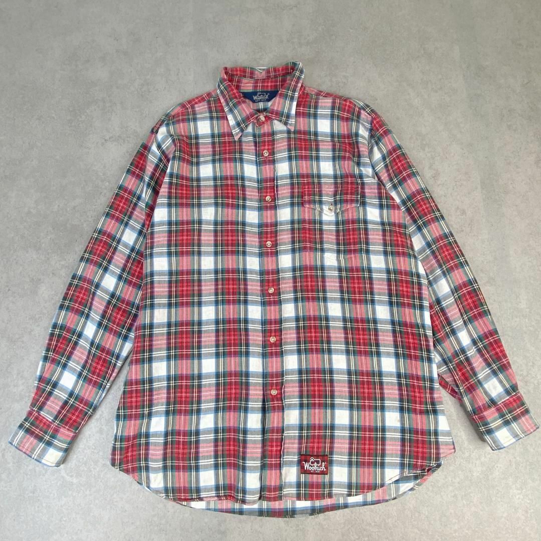 WOOLRICH(ウールリッチ)のWool Rich　ウールリッチ　タータンチェック　ネルシャツ　古着　XL メンズのトップス(シャツ)の商品写真