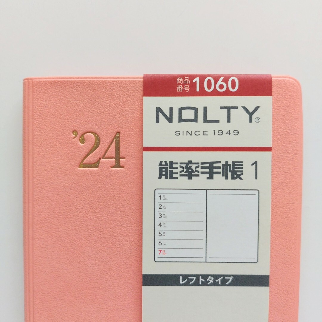 手帳 1060 能率手帳 2024年1月始まり NOLTY(ノルティ) 桜 インテリア/住まい/日用品の文房具(ノート/メモ帳/ふせん)の商品写真