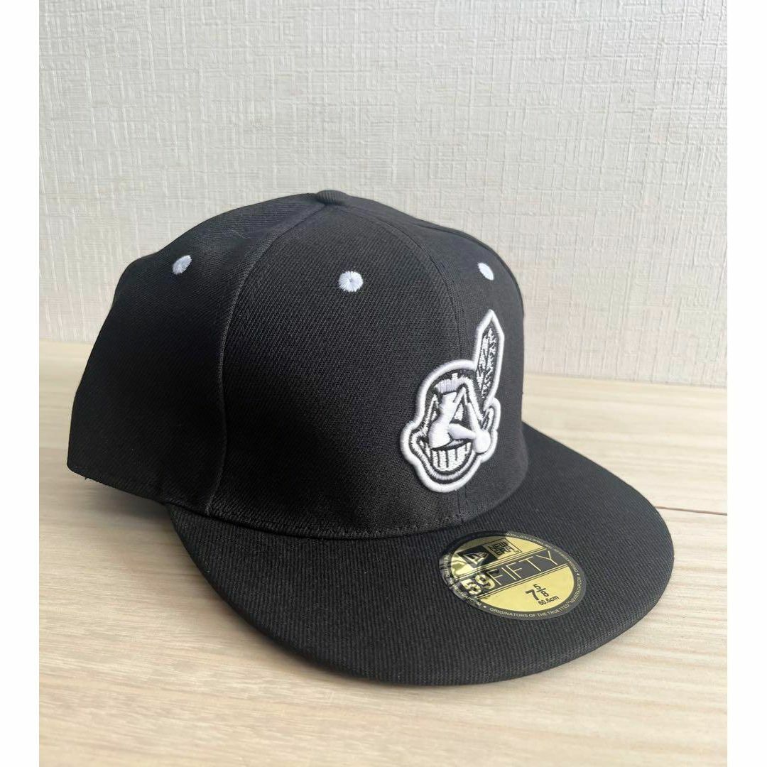 ニューエラ インディアンス キャップ ブラック 59Fifty 7 5/8