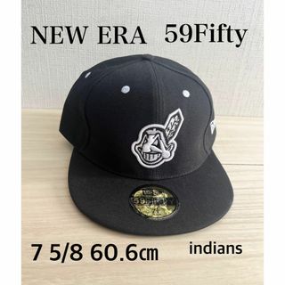 ニューエラー(NEW ERA)のニューエラ インディアンス  キャップ ブラック 59Fifty 7 5/8(キャップ)