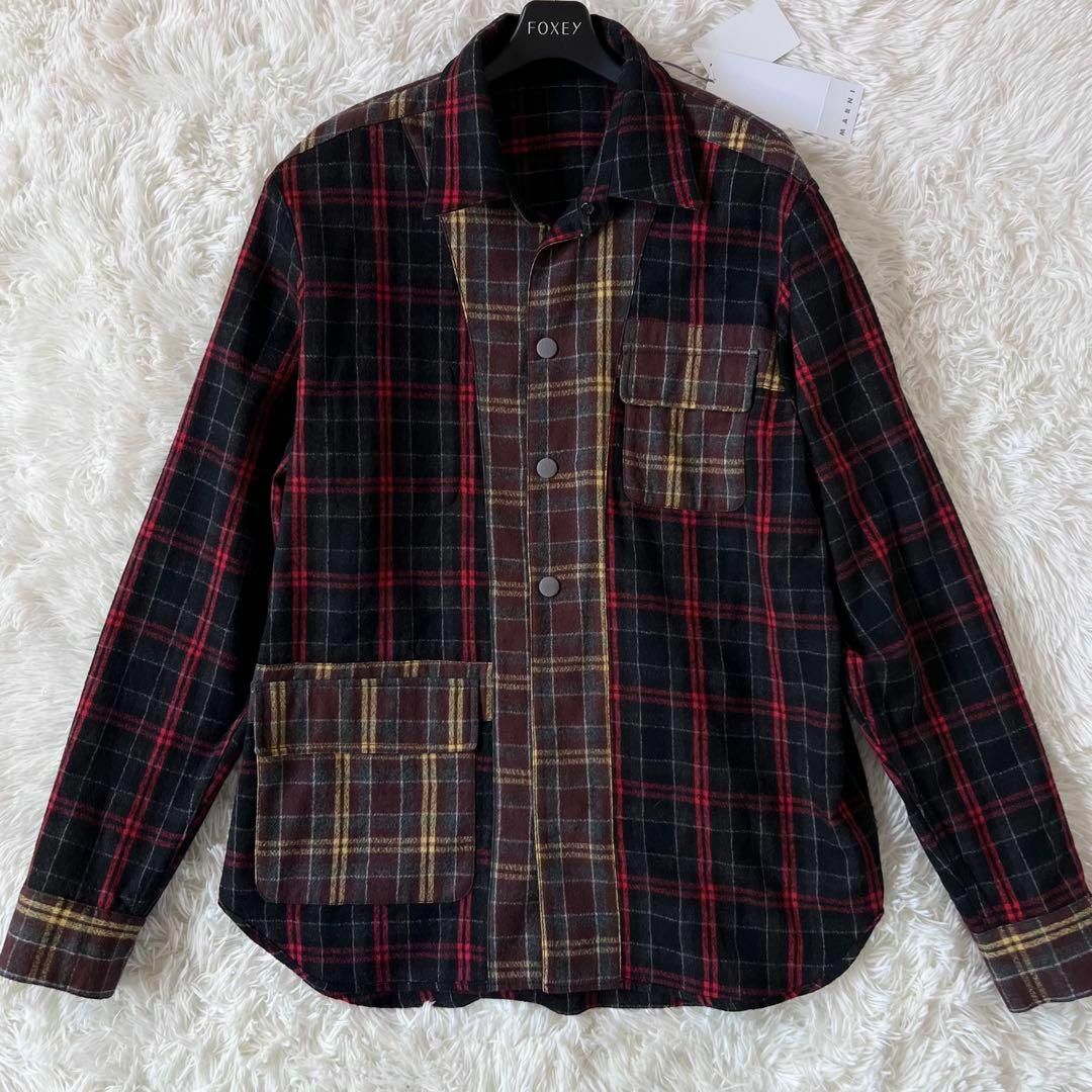 Marni(マルニ)の新品MARNI Reversible BLACK CHECKERED SHIRT メンズのトップス(シャツ)の商品写真