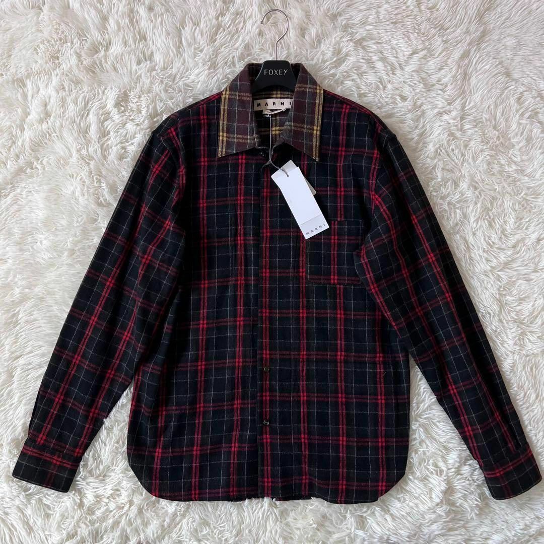 Marni(マルニ)の新品MARNI Reversible BLACK CHECKERED SHIRT メンズのトップス(シャツ)の商品写真