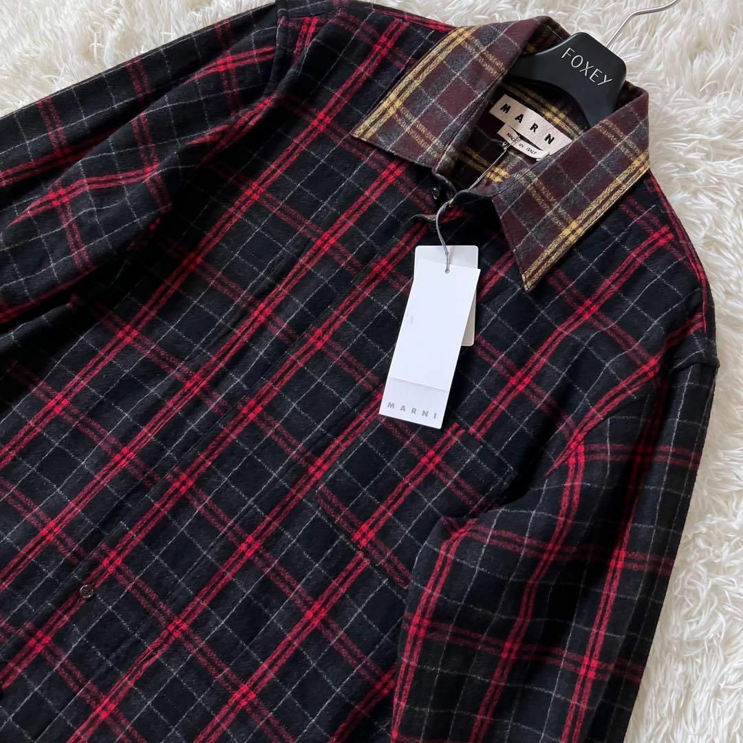 Marni(マルニ)の新品MARNI Reversible BLACK CHECKERED SHIRT メンズのトップス(シャツ)の商品写真