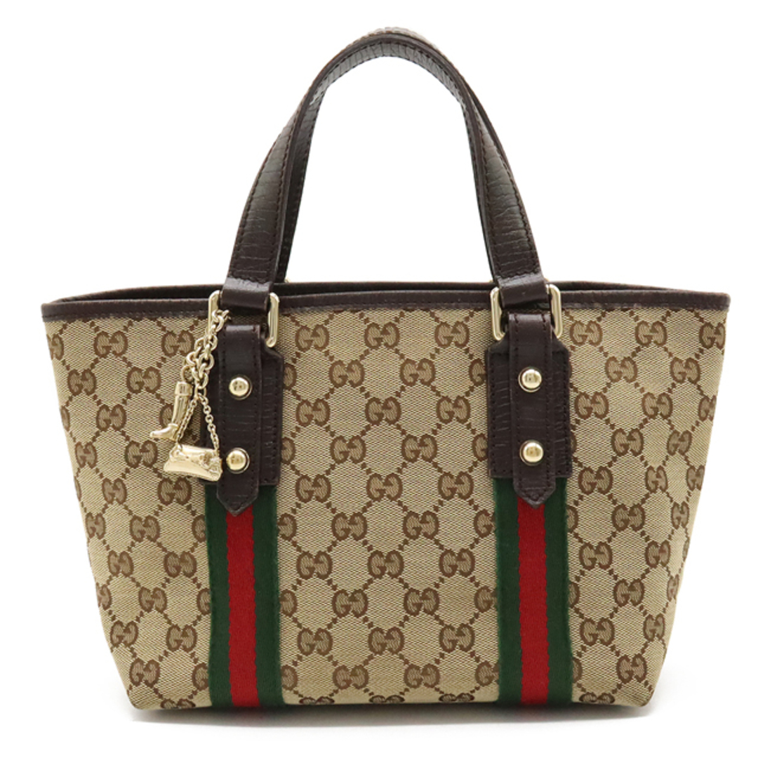 Gucci - グッチ GGキャンバス シェリーライン トートバッグ （12390686