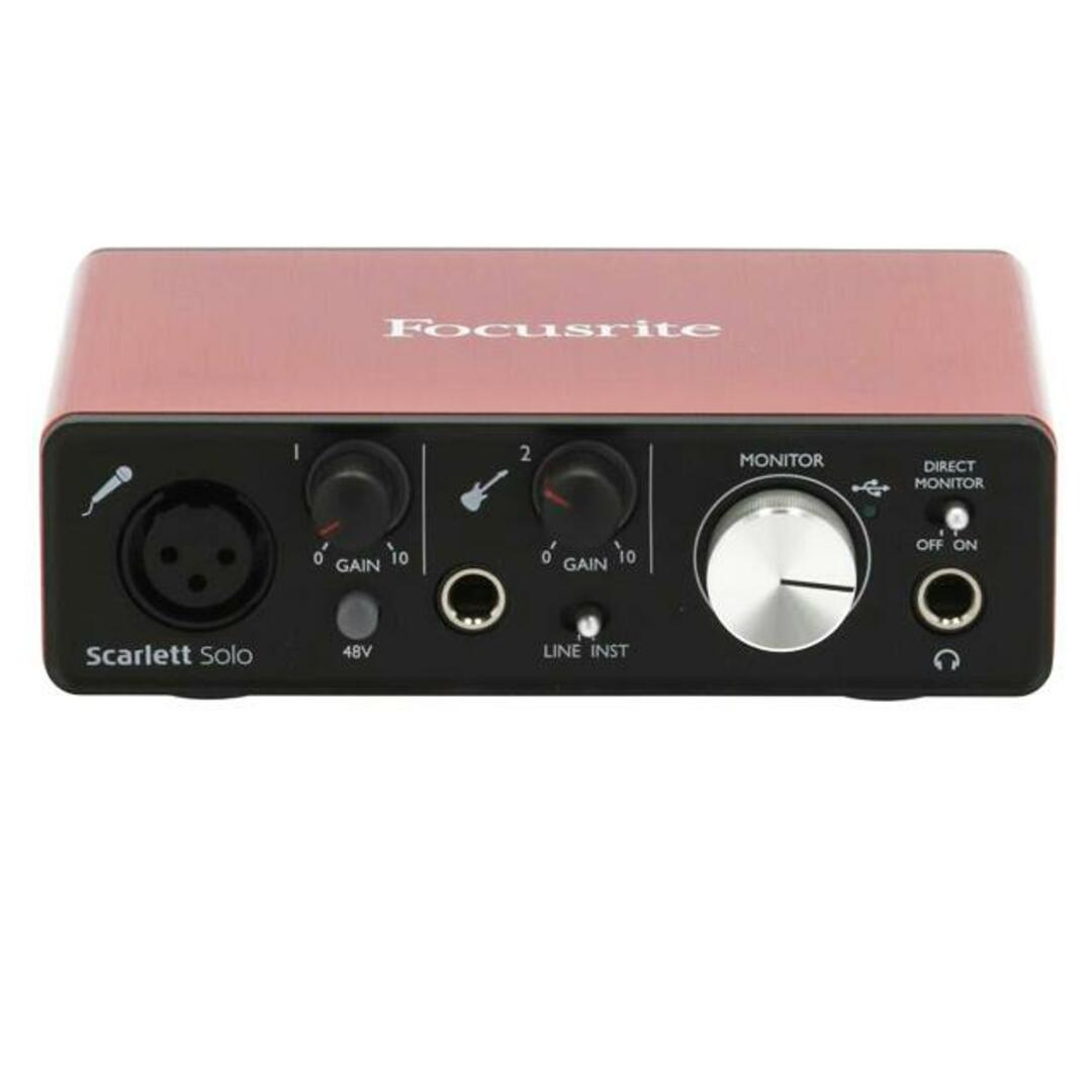 Focusrite フォーカスライト/オーディオインターフェース/Scarlett Solo 2nd  Gen/V667328238129/楽器関連/Bランク/82【中古】 | フリマアプリ ラクマ