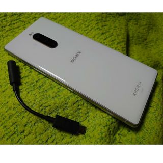 エクスペリア(Xperia)の★TVが観れる！★美品XPERIA１auＳＯＶ４０白★判定○付属品完備★オマケ付(スマートフォン本体)