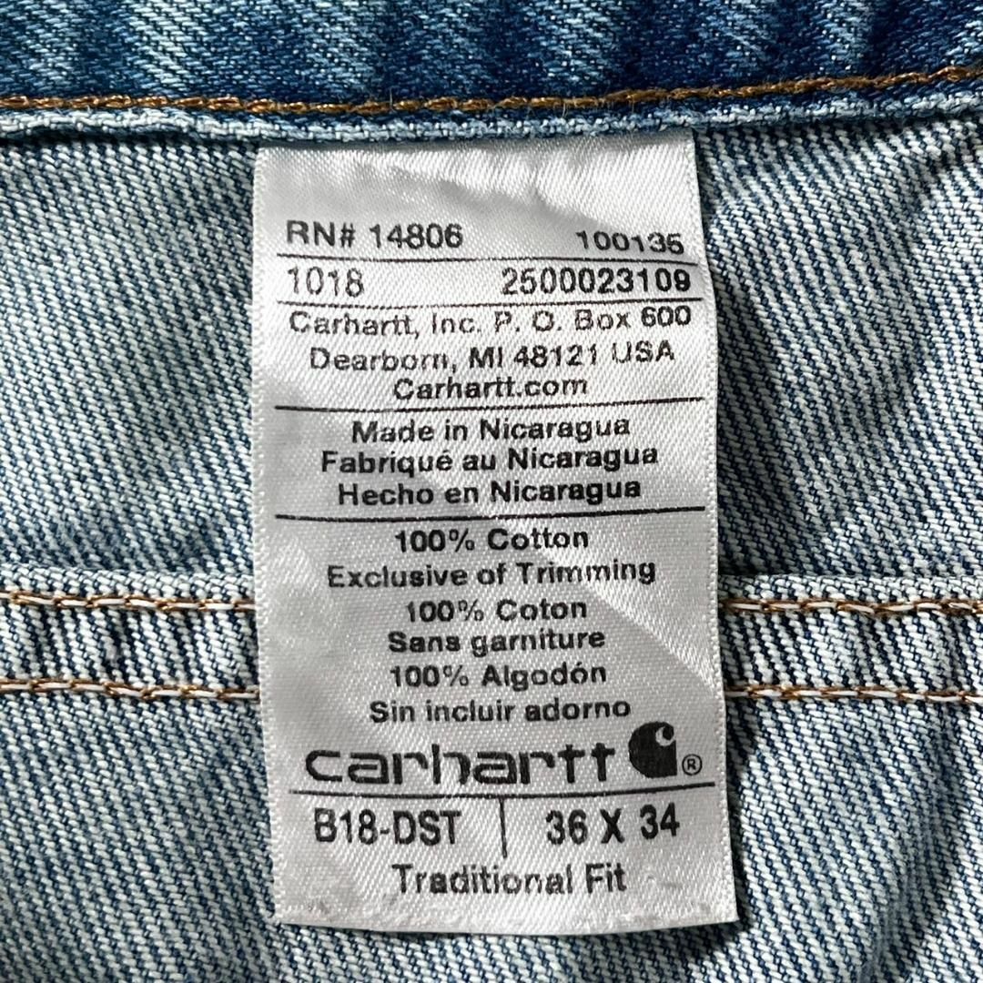 carhartt(カーハート)のCarhartt デニムパンツ トラディショナルフィット ペンキ加工 古着 36 メンズのパンツ(デニム/ジーンズ)の商品写真